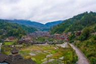 贵州黔东南苗族侗族自治州肇兴侗寨自然风景图片
