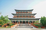 尼泊尔蓝毗尼中华寺中国寺庙建筑风景图片