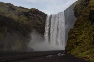 冰岛共和国斯科加瀑布图片大全