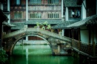 江南水乡浙江乌镇水墨风景图片