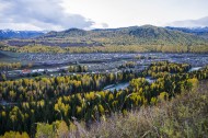 新疆喀纳斯秋天风景图片