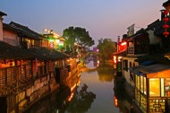 浙江西塘古镇夜色图片大全