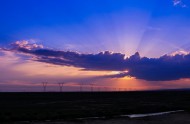 青海湖晚霞风景图片