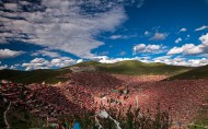 四川色达佛学院风景图片