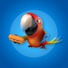 可爱的3D鹦鹉图片