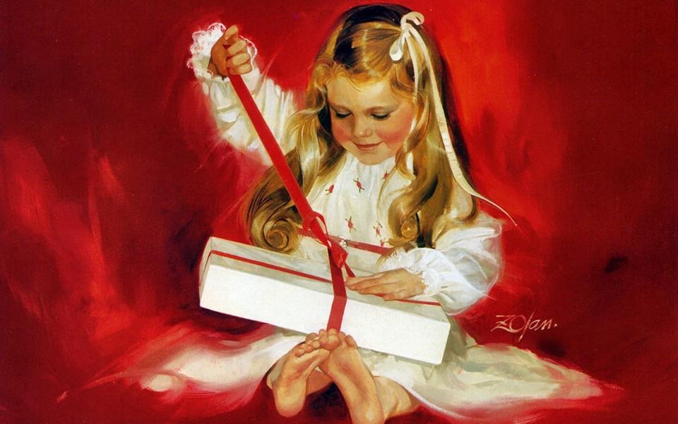 人体油画图片 小孩油画图片大全