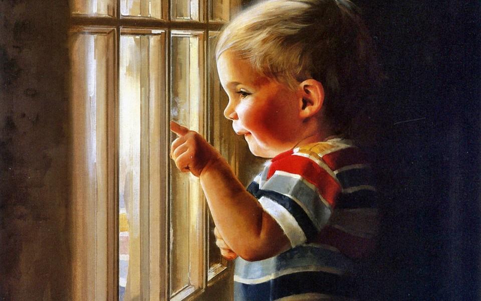 人体油画图片 小孩油画图片大全