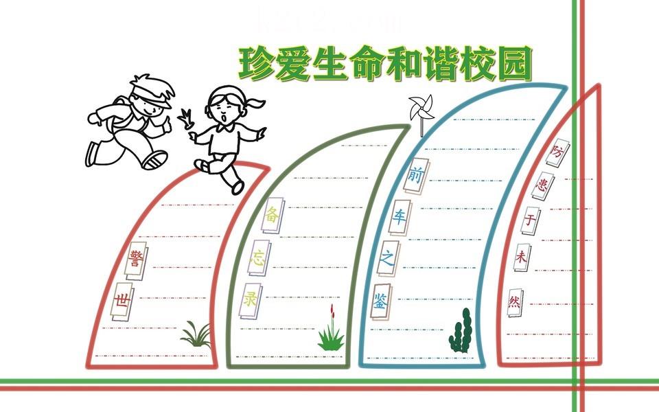 校园安全手抄报图片大全