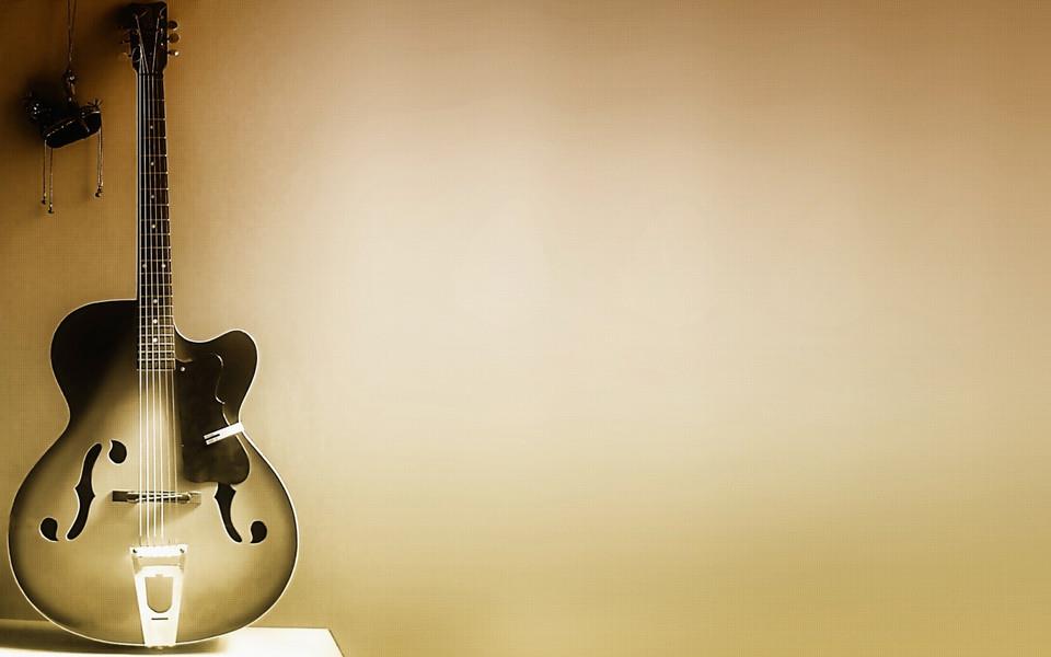 帅气的吉他静物摄影图片