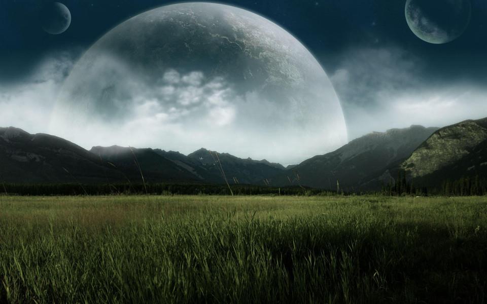 创意星球美景设计高清图片