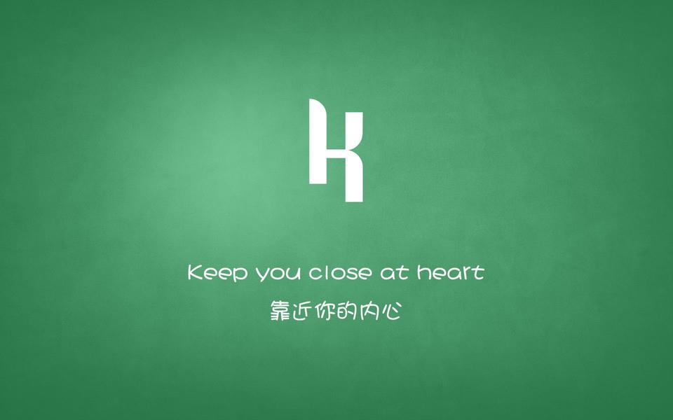 26个英文字母诠释的爱情简约宽屏图片