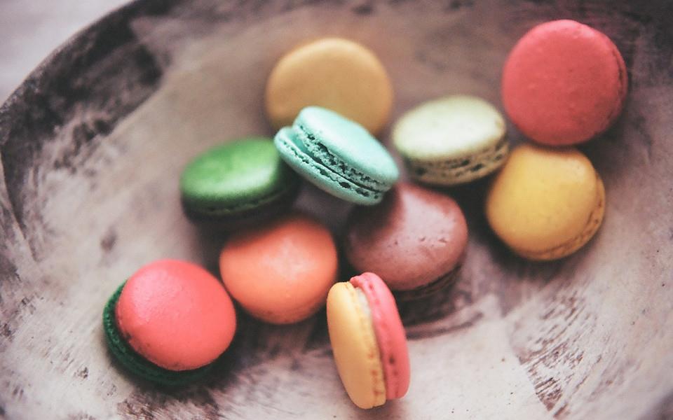 马卡龙蛋糕唯美图片