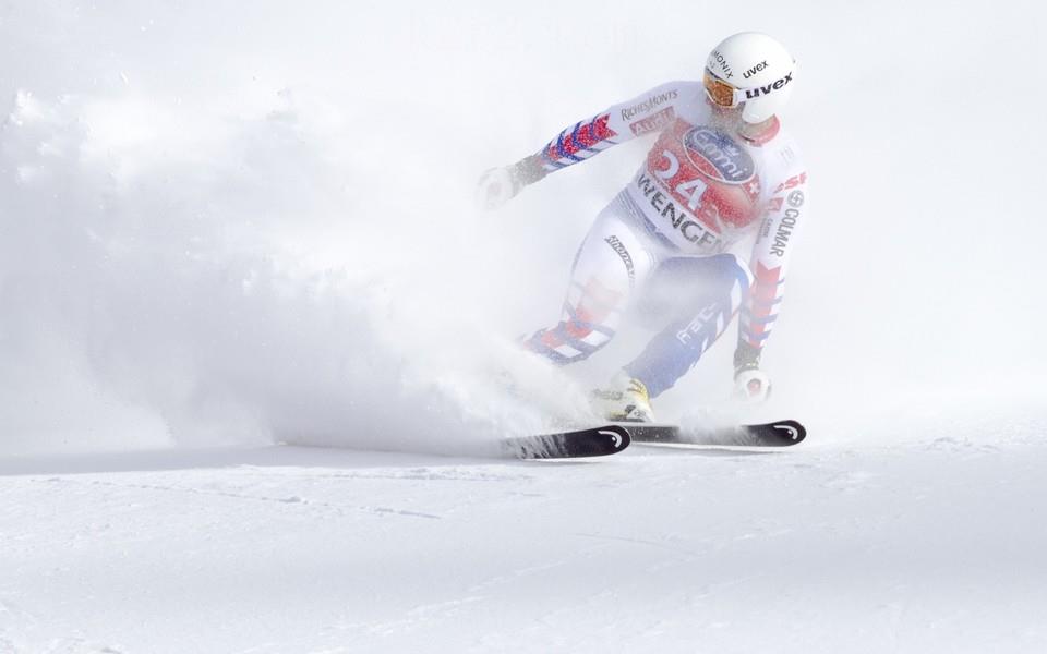 滑雪运动电脑高清图片