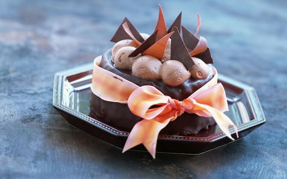 诱人巧克力蛋糕图片