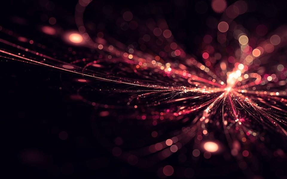 朦胧灯光闪烁背景图片