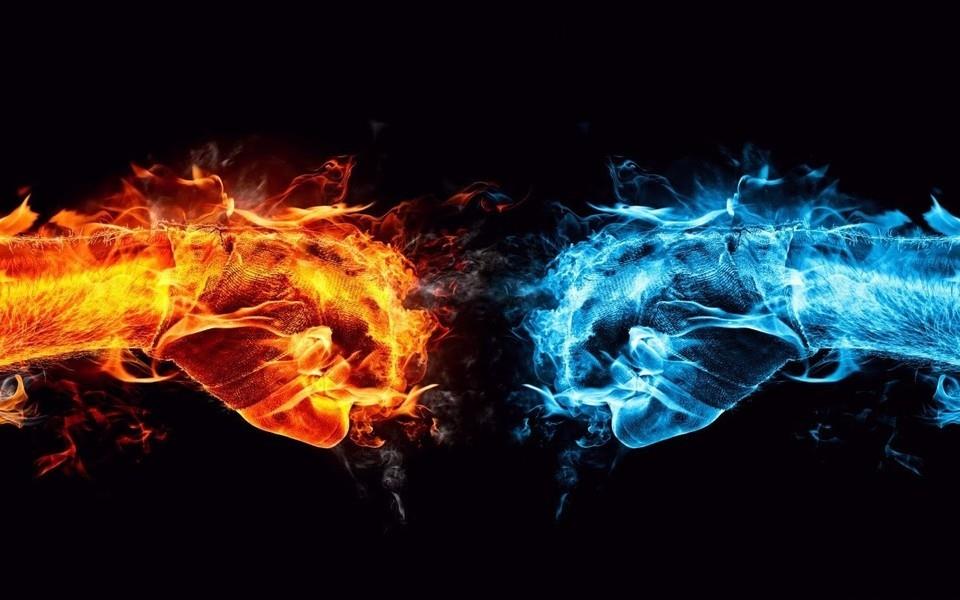 火元素科幻背景图片