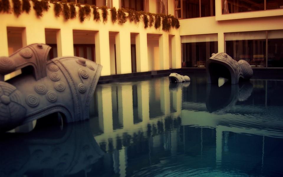 水中城市图片分享