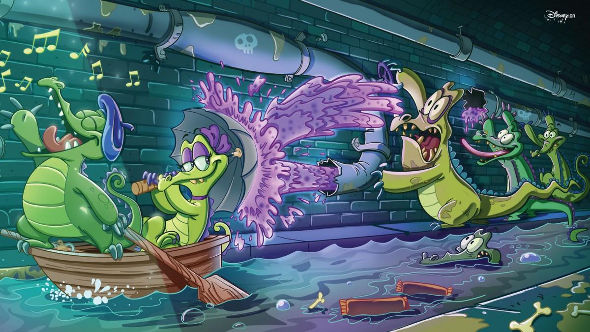 鳄鱼爱洗澡(鳄鱼爱冲凉)游戏图片