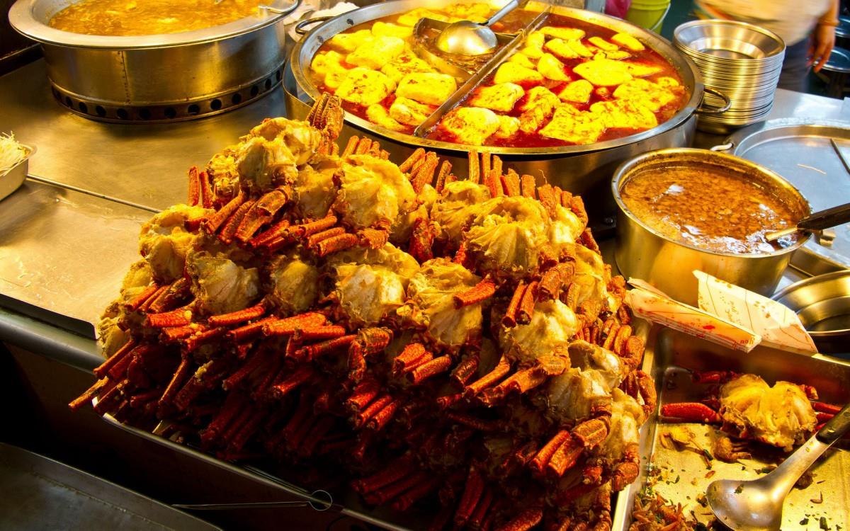 夜市香辣美食图片分享