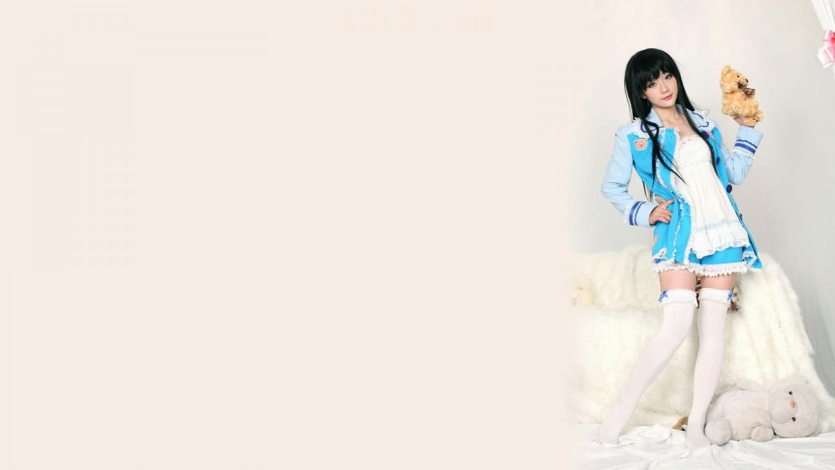 可爱的长发美女图片大全