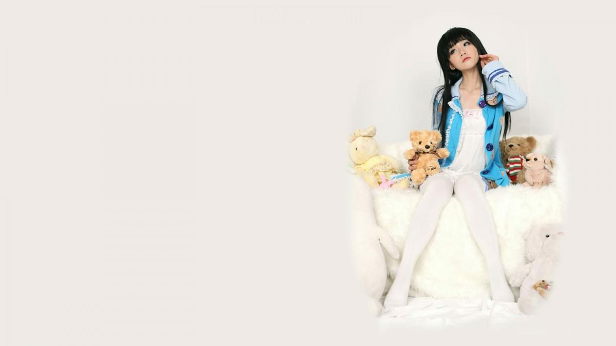 可爱的长发美女图片大全