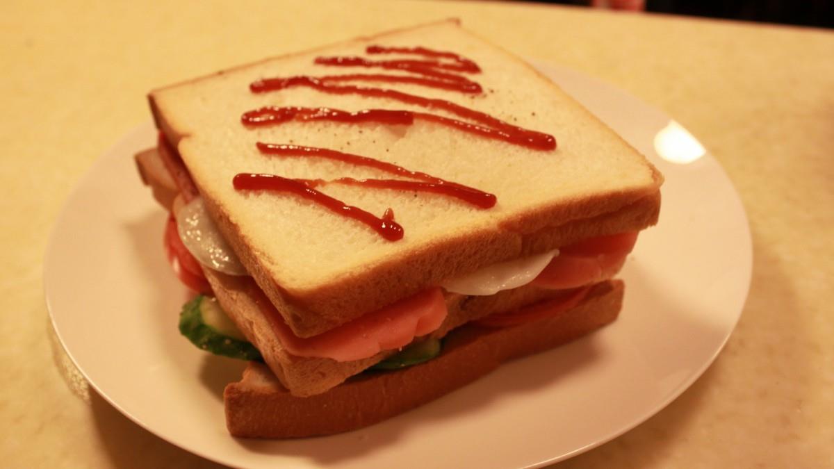 美味可口的三明治图片