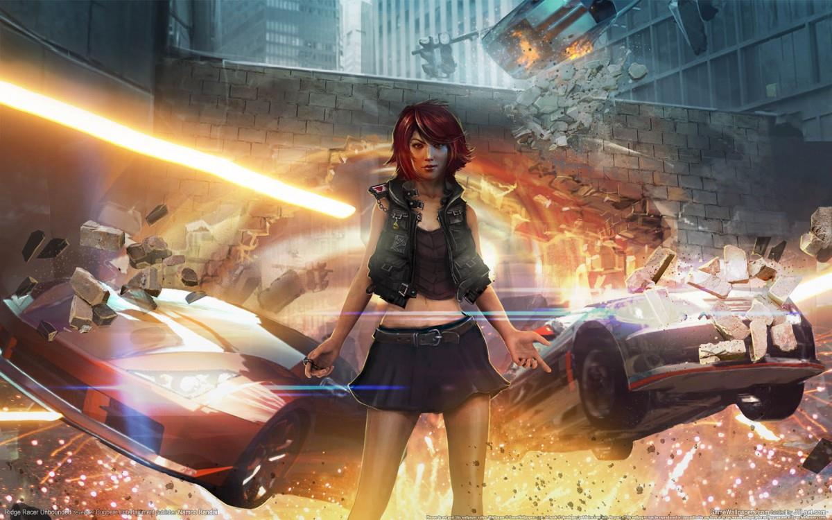 山脊赛车游戏图片