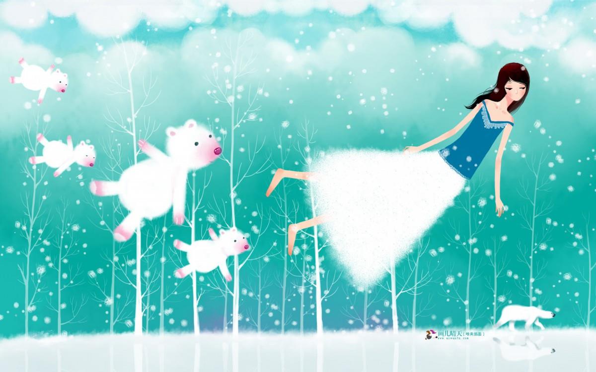 画儿晴天少女图片大全