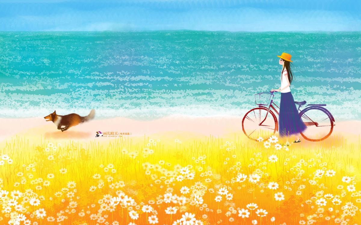 画儿晴天少女图片大全