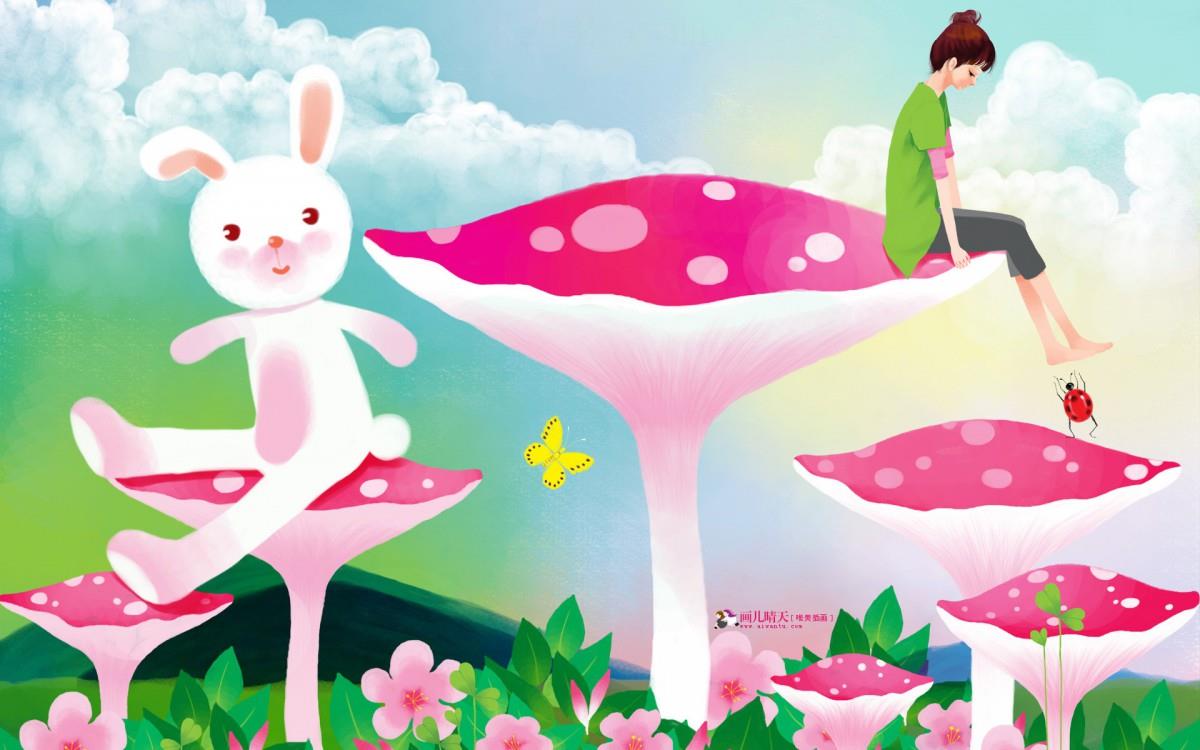 画儿晴天少女图片大全