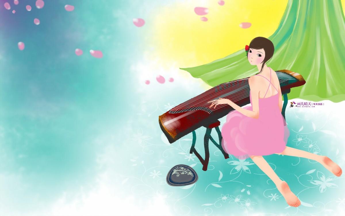 画儿晴天少女图片大全