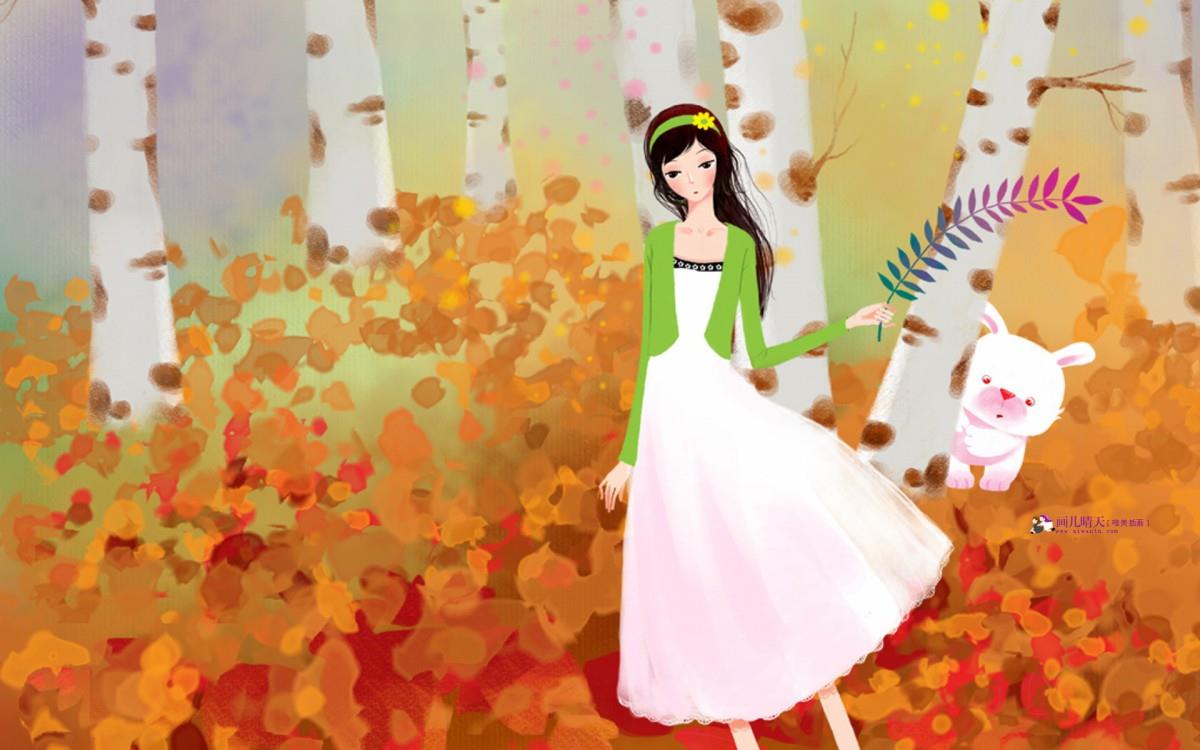 画儿晴天少女图片大全