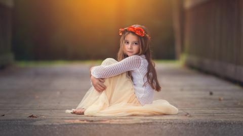 森林系女孩图片