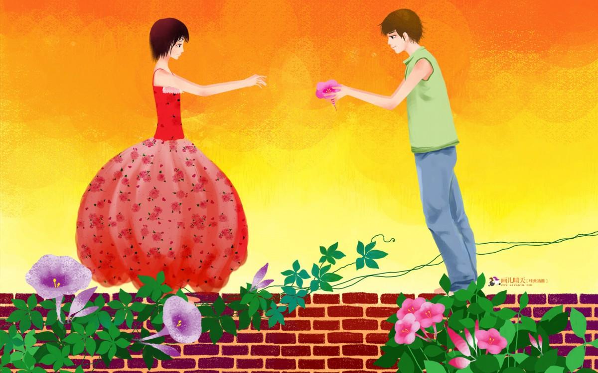 画儿晴天少女图片大全