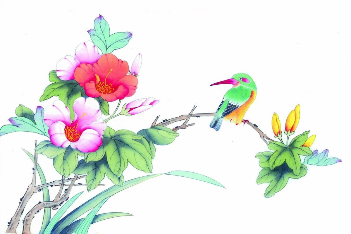 工笔花鸟画图片2