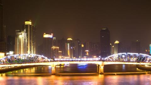 珠江夜景图片