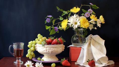 花卉油画作品欣赏