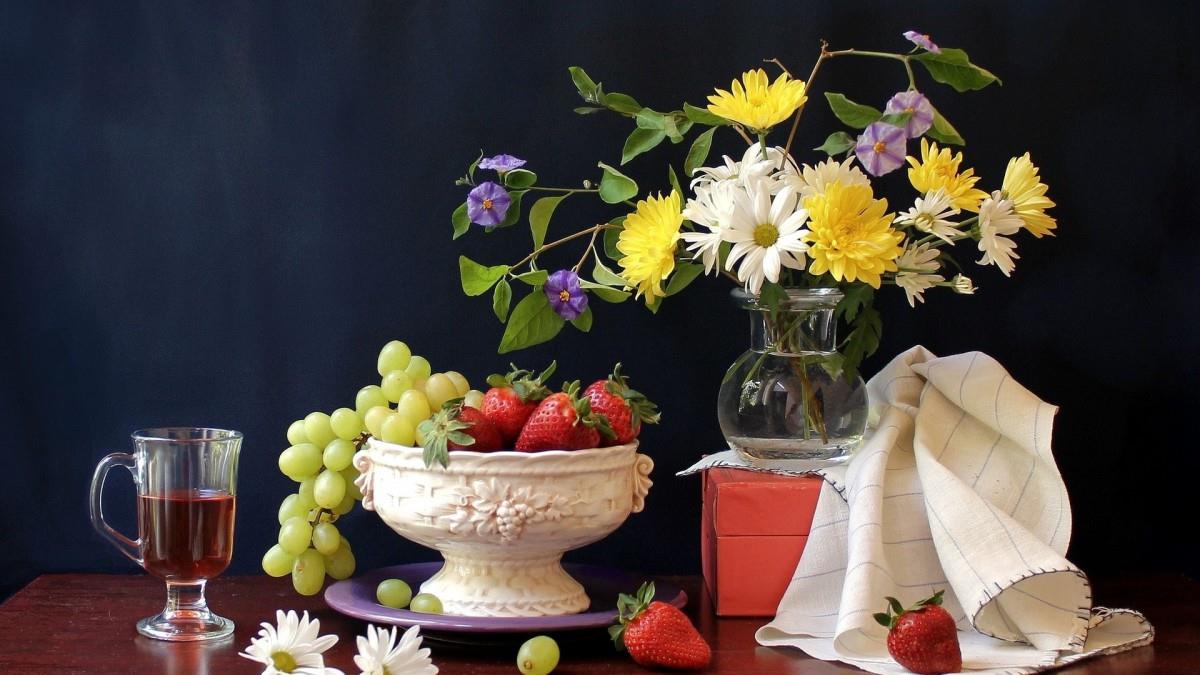 花卉油画作品欣赏