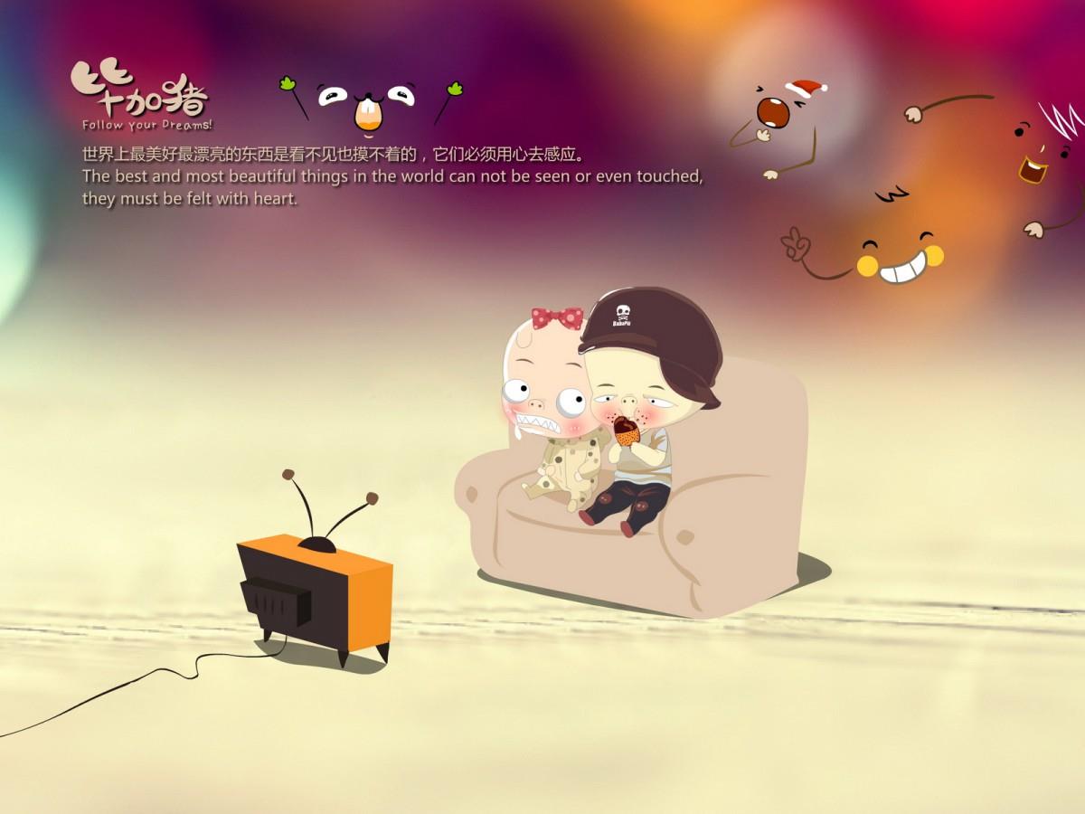 毕加猪情侣图片大全