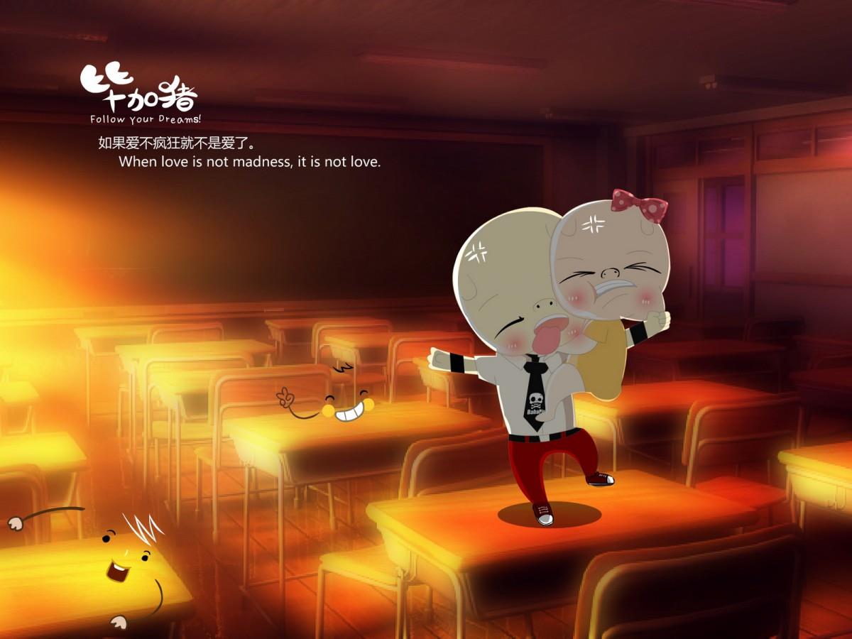 毕加猪情侣图片大全