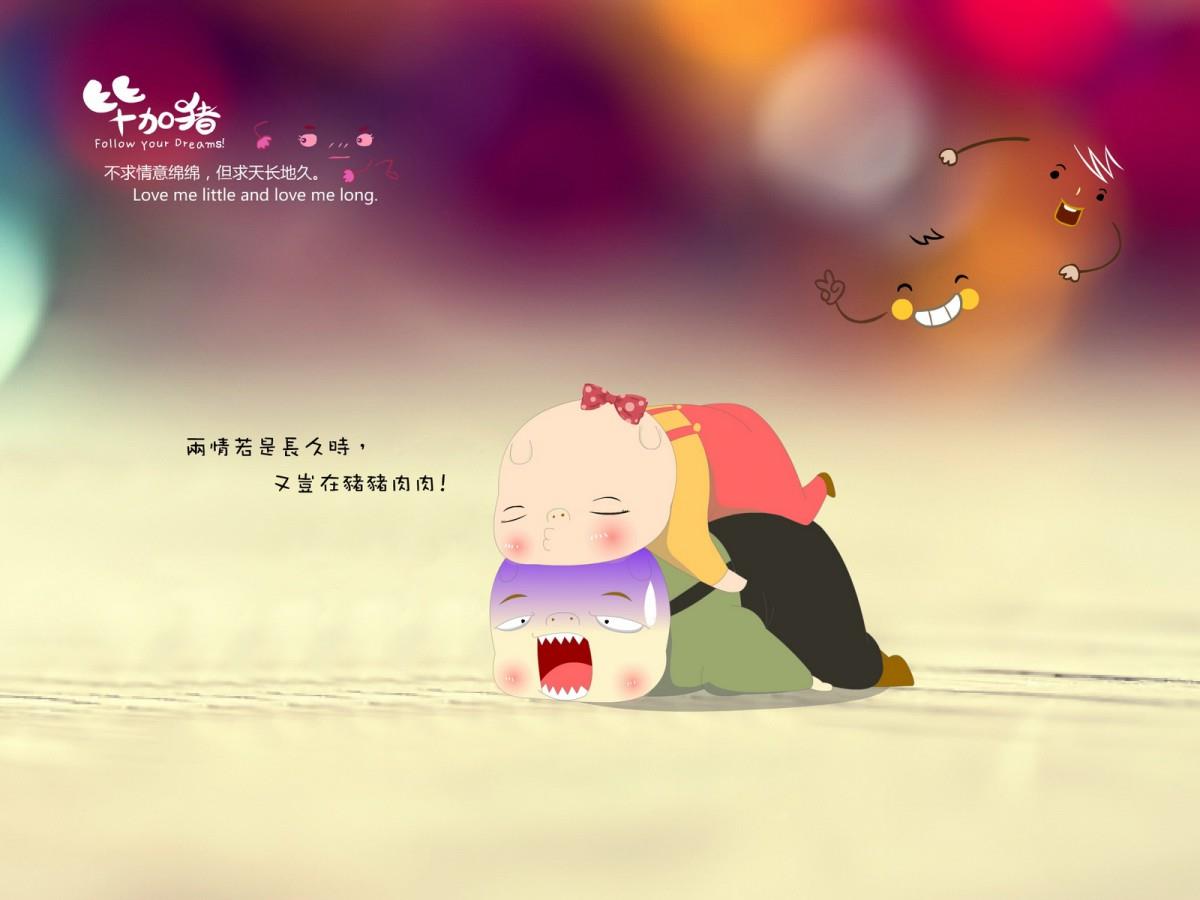 毕加猪情侣图片大全