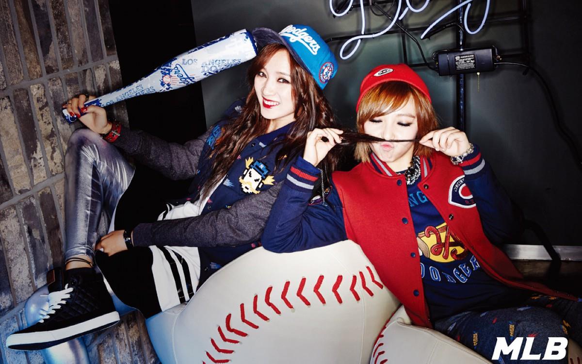 Miss A代言MLB休闲服图片