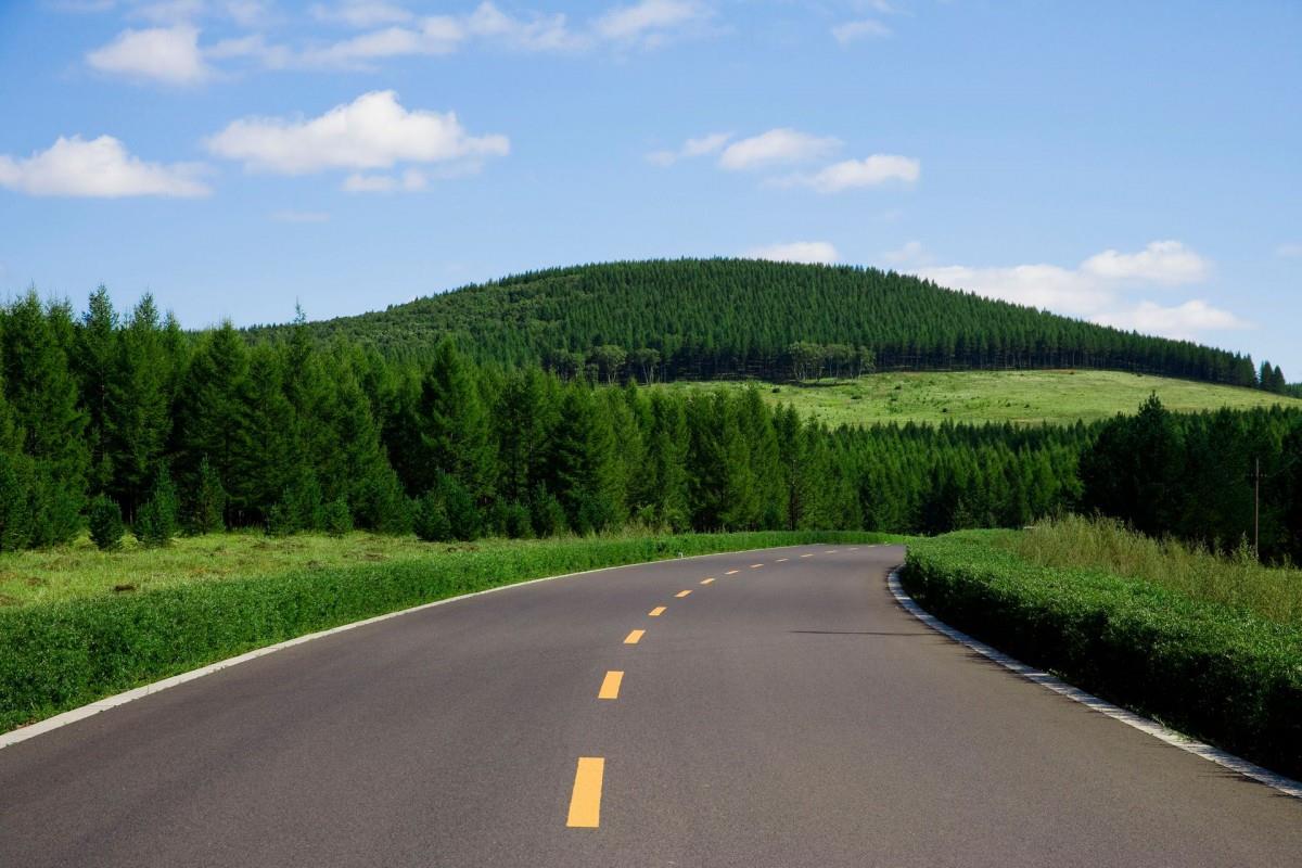 乌兰布统公路风光图片大全