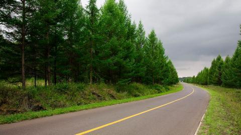 乌兰布统公路风光图片大全
