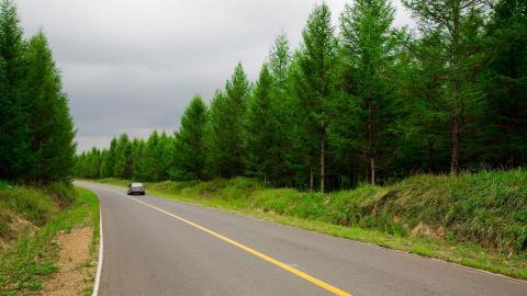 乌兰布统公路风光图片大全