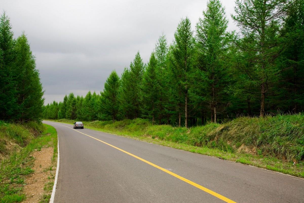 乌兰布统公路风光图片大全