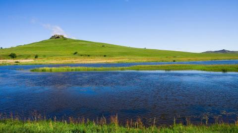 乌兰布统美丽湖泊图片大全