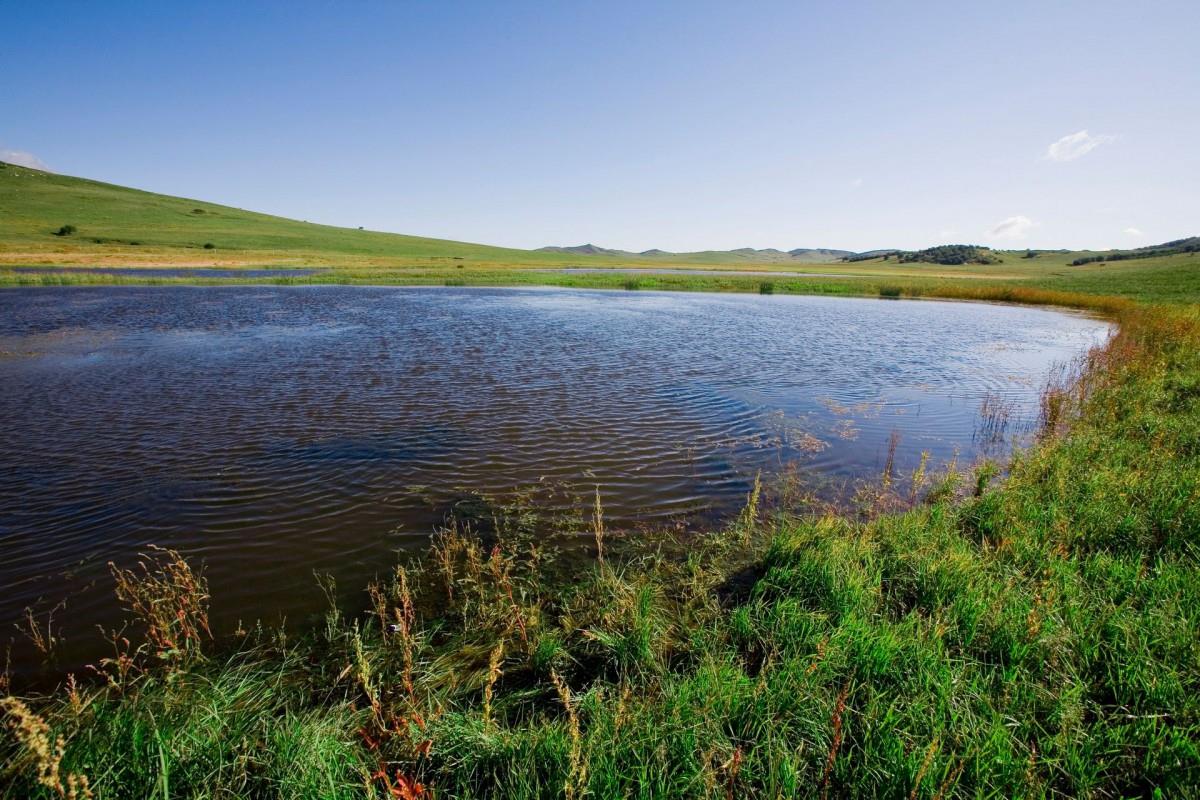 乌兰布统美丽湖泊图片大全