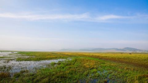 乌兰布统美丽湖泊图片大全