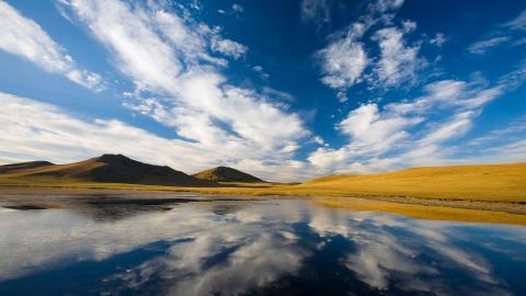 乌兰布统美丽湖泊图片大全